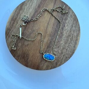 Kendra Scott Gold Necklace with Multicolor Stone